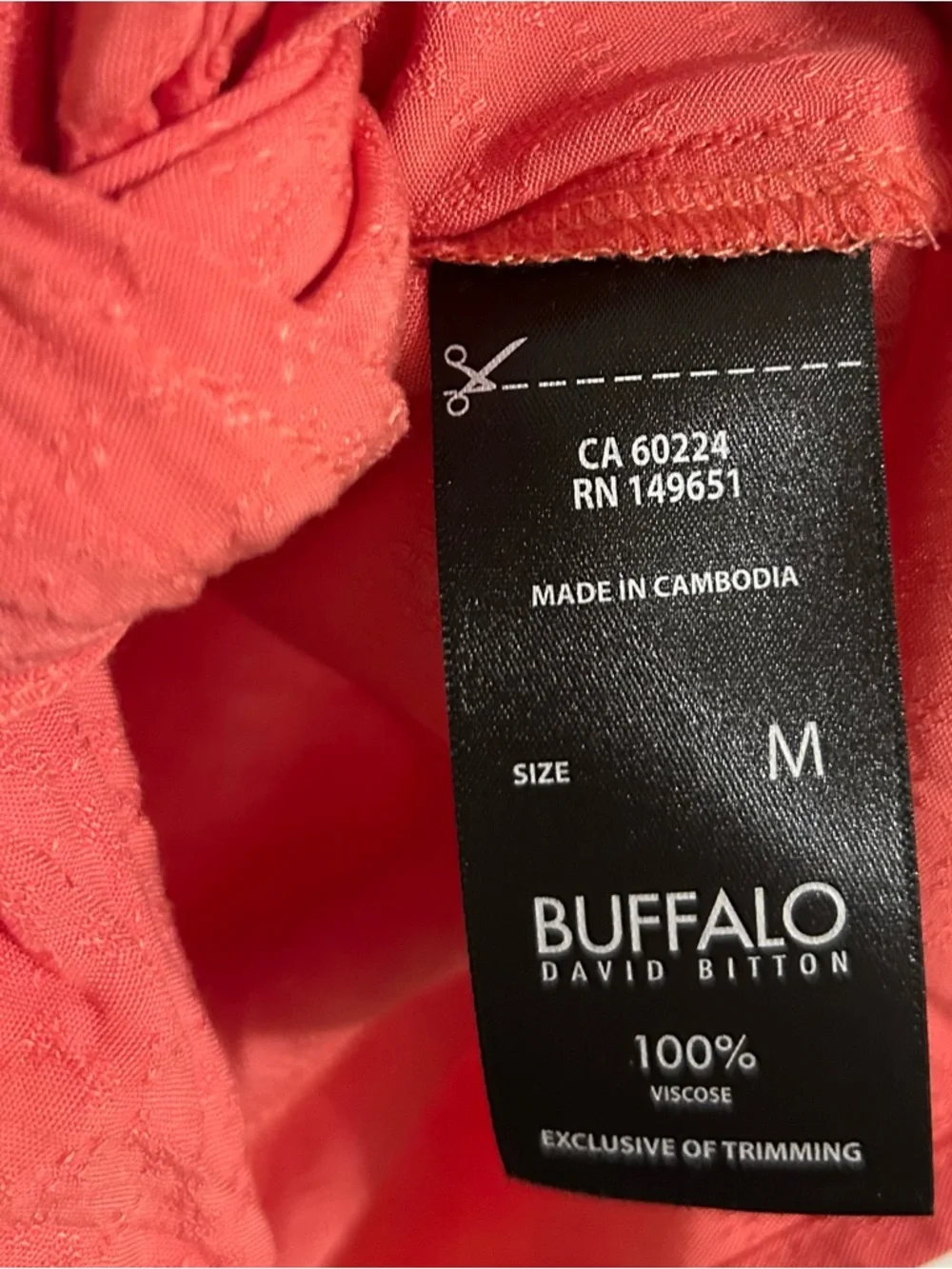 Buffalo David Bitton coral short